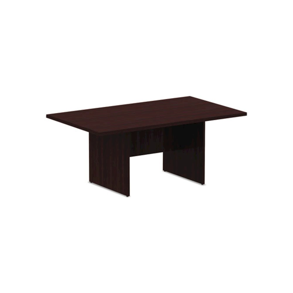 Alera Valencia Series Conference Table, Rectangular, 70.88w x 41.38d x 29.5h, Mahogany. Picture 1