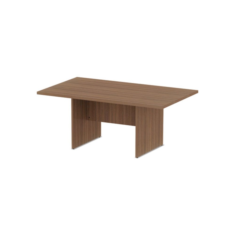Alera Valencia Series Conference Table, Rectangular, 70.88w x 41.38d x 29.5h, Modern Walnut. Picture 3