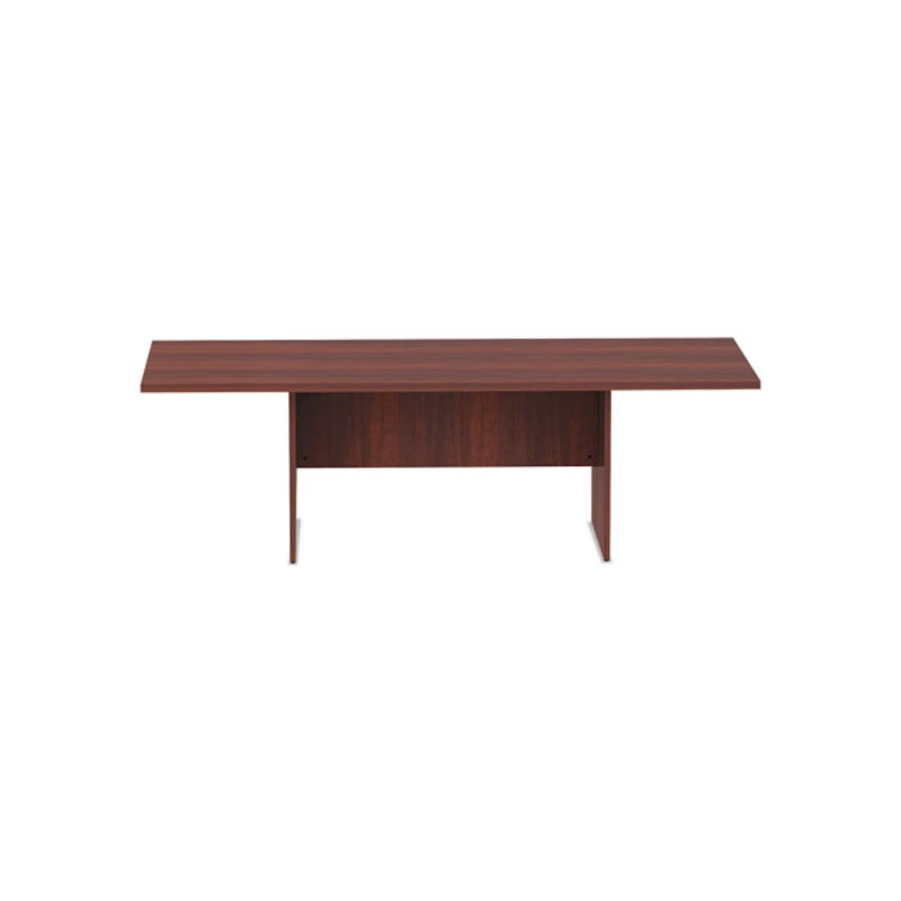 Alera Valencia Series Conference Table, Rectangular, 94.5w x 41.38d x 29.5h, Medium Cherry. Picture 3