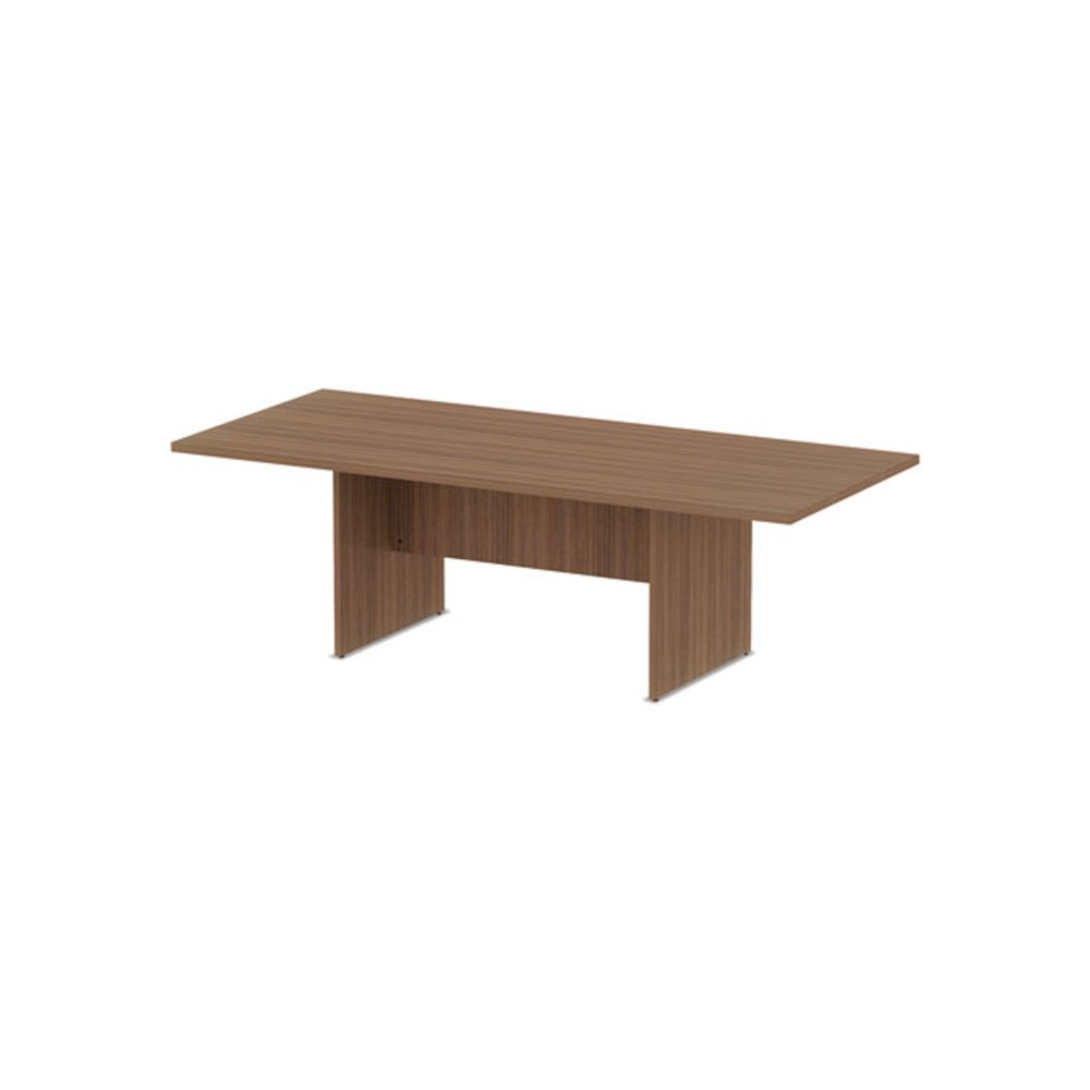Alera Valencia Series Conference Table, Rectangular, 94.5w x 41.38d x 29.5h, Modern Walnut. Picture 2