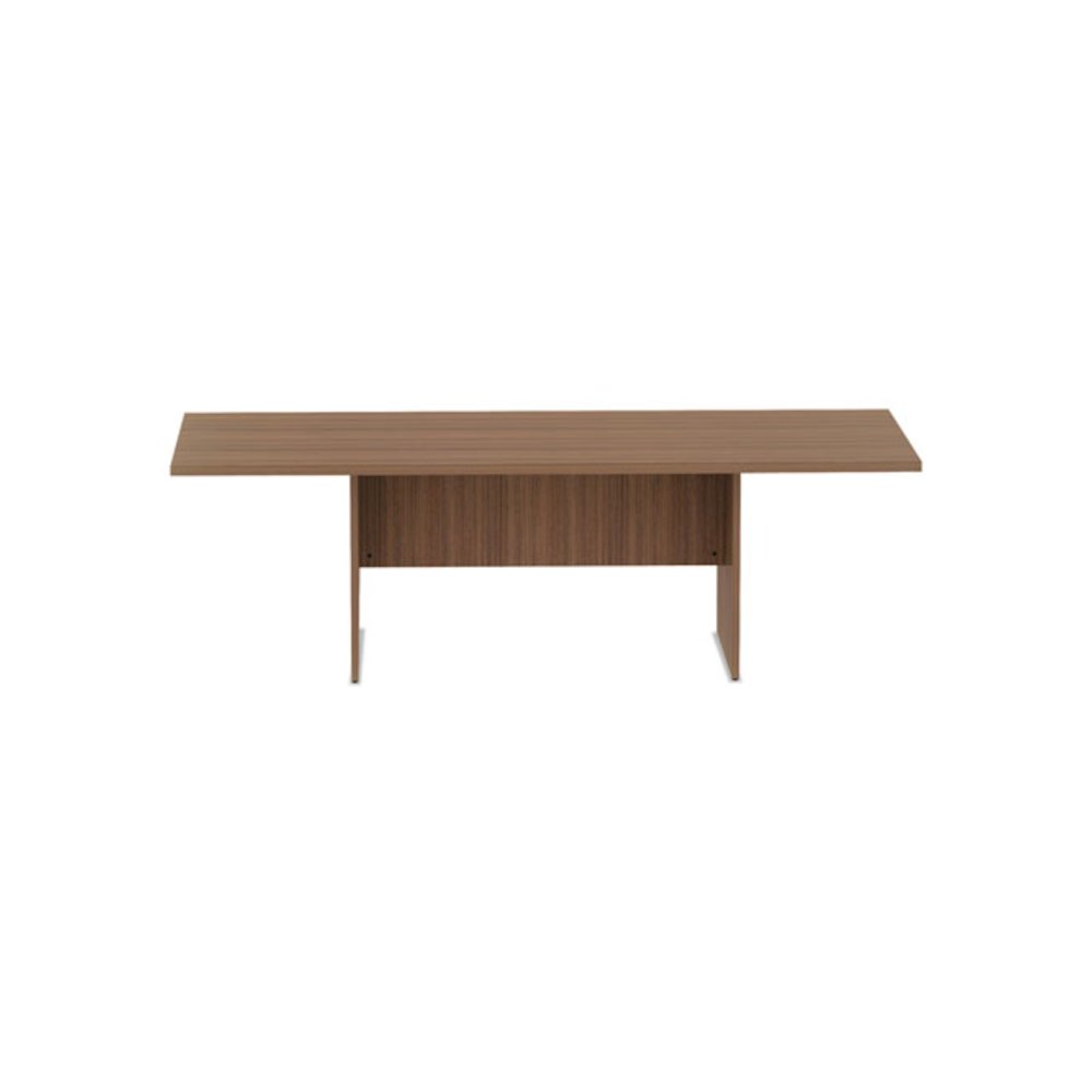 Alera Valencia Series Conference Table, Rectangular, 94.5w x 41.38d x 29.5h, Modern Walnut. Picture 3