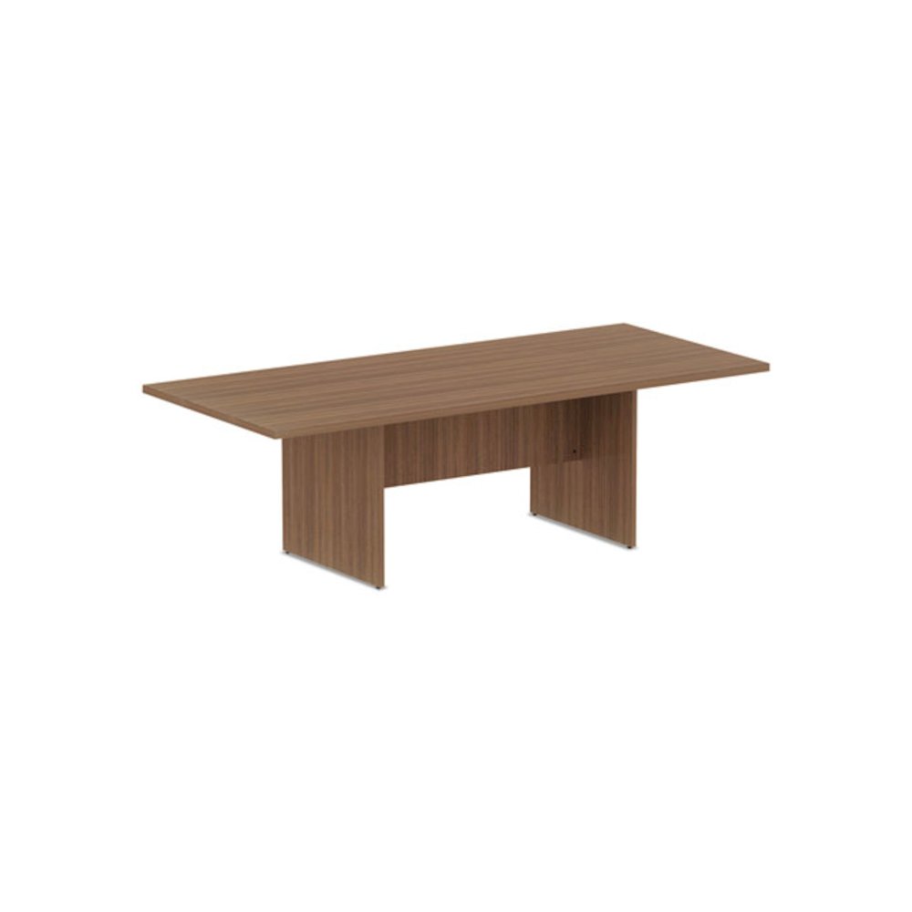 Alera Valencia Series Conference Table, Rectangular, 94.5w x 41.38d x 29.5h, Modern Walnut. Picture 1