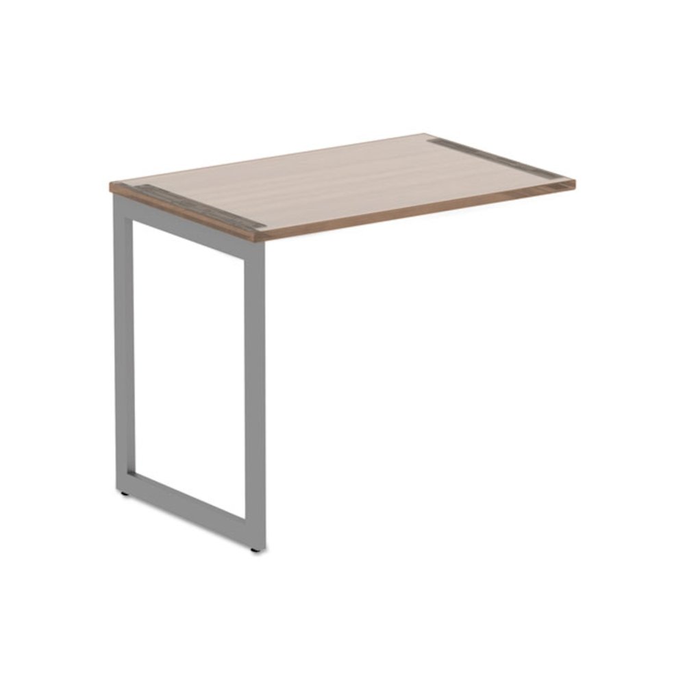 Alera Open Office Series O-Leg Return Base, Fully Adjustable, 36 to 70.78w x 23.38d x 28.5h, Silver. Picture 7