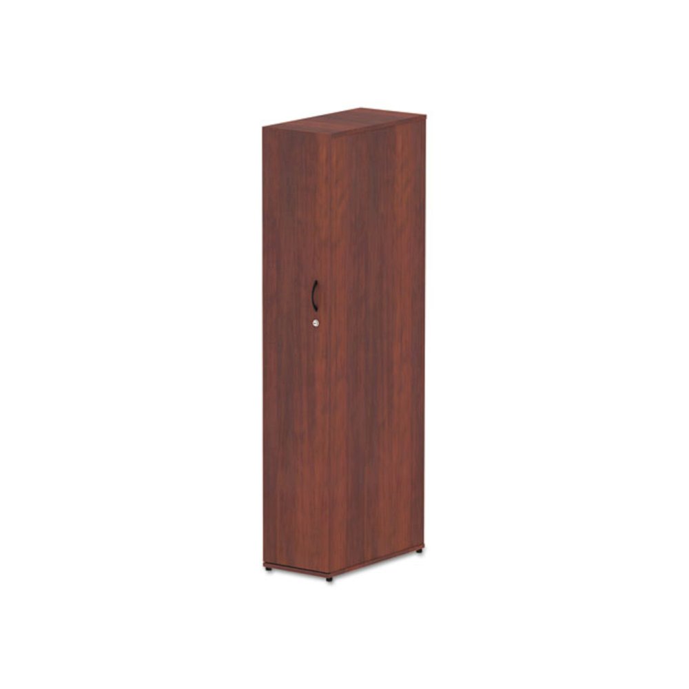 Alera Valencia Series Wardrobe, 11.88w x 22.78d x 65h, Medium Cherry. Picture 3
