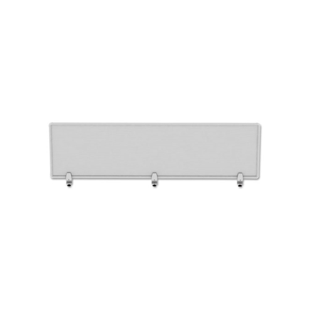 Polycarbonate Privacy Panel, 65w x 0.5d x 18h, Silver/Clear. Picture 4