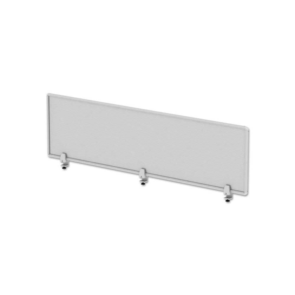 Polycarbonate Privacy Panel, 65w x 0.5d x 18h, Silver/Clear. Picture 5