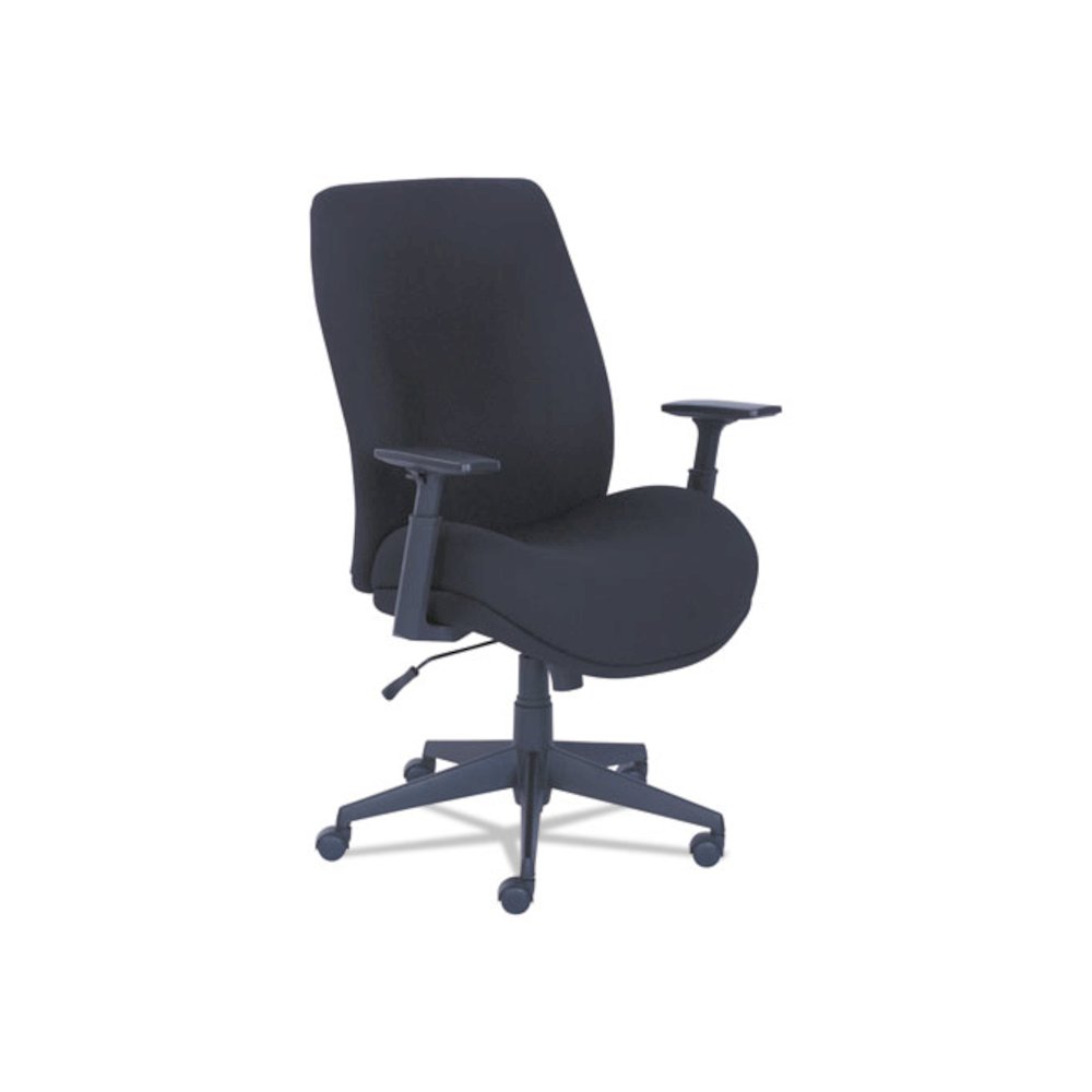 Baldwyn Series Mid Back Task Chair, Supports Up to 275 lb, 19" to 22" Seat Height, Black. Picture 1