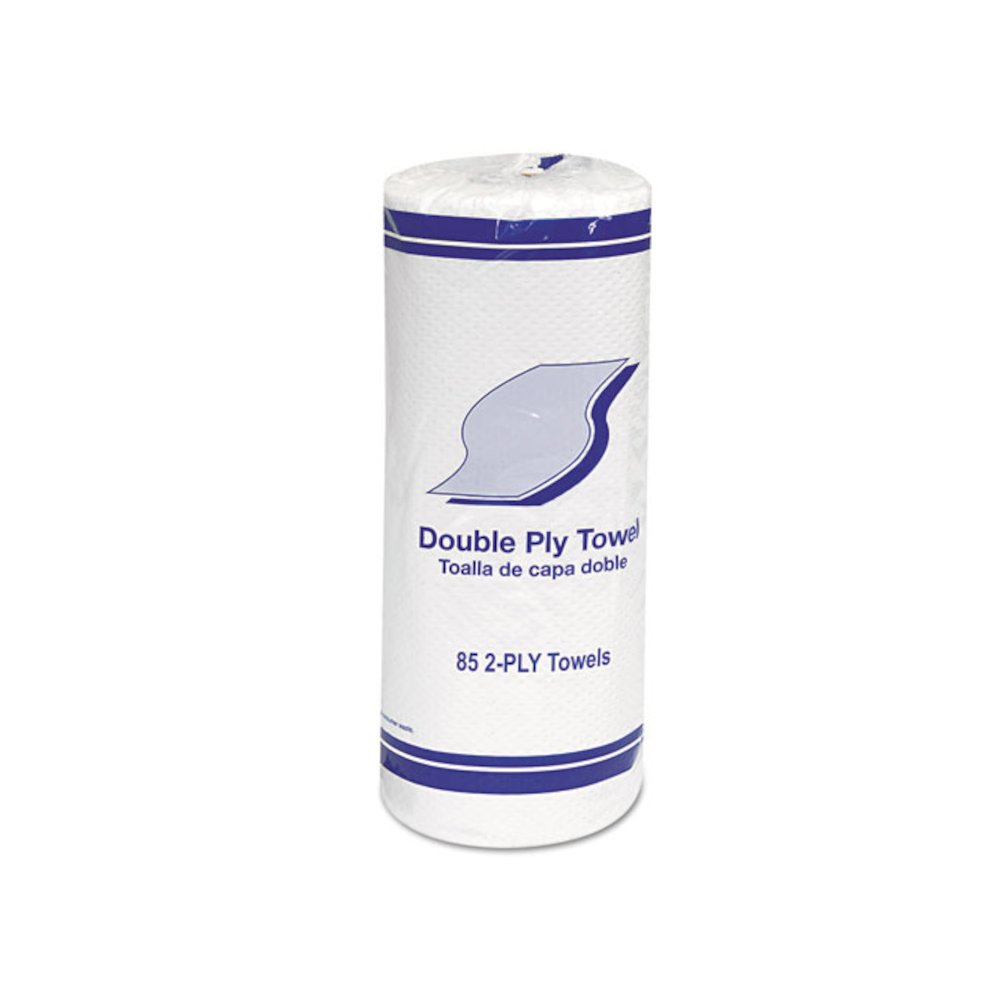 Kitchen Roll Towels, 2-Ply, 11 x 7.8, White, 85/Roll, 30 Rolls/Carton. Picture 4