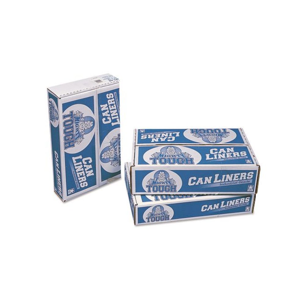 Linear Low Density Can Liners, 30 gal, 0.75 mil, 30" x 36", White, Interleaved Roll, 200/Carton. Picture 1