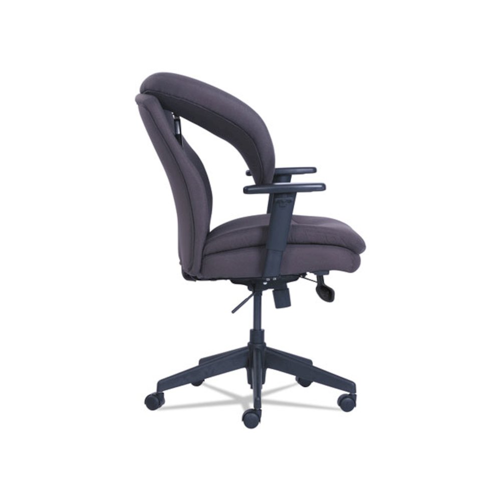 Cosset Ergonomic Task Chair, Supports Up to 275 lb, 19.5" to 22.5" Seat Height, Gray Seat/Back, Black Base. Picture 4