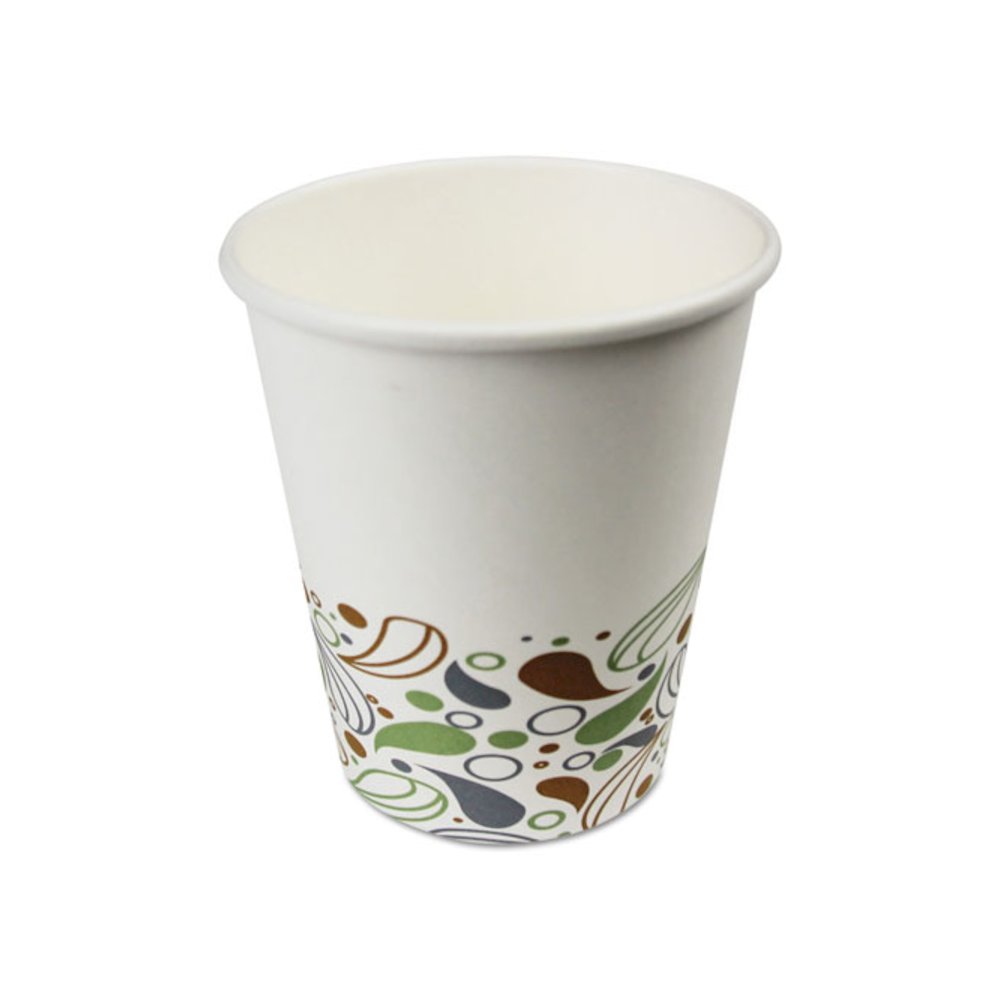 Deerfield Printed Paper Hot Cups, 8 oz, 50/Sleeve, 20 Sleeves/Carton. Picture 4