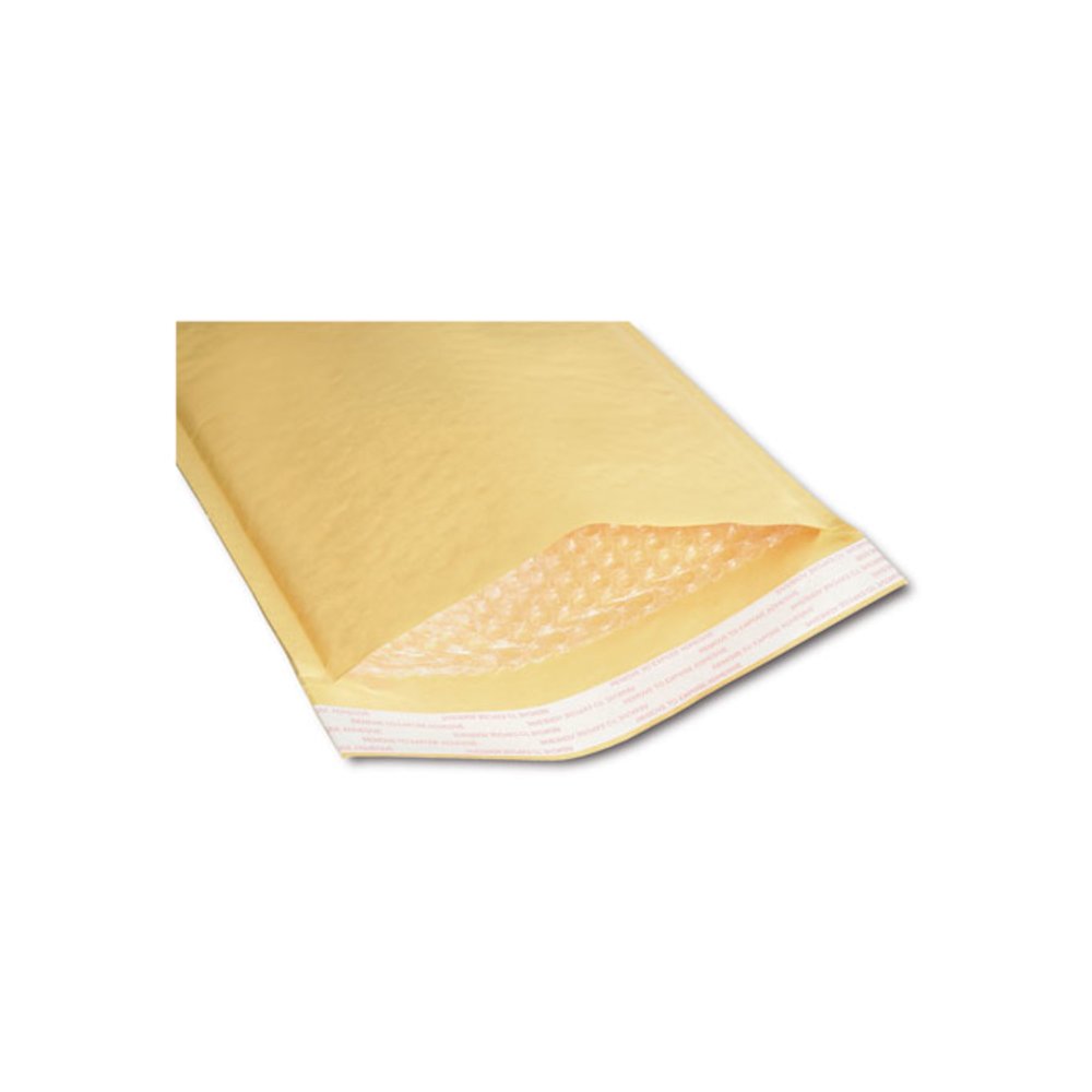 8105001179870 SKILCRAFT Sealed Air Jiffylite Mailer, #3, Bubble Cushion, Self-Adhesive Closure, 8.5 x 14.5, Gold Kraft,100/PK. Picture 1