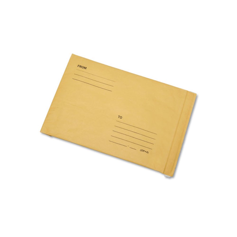 8105002811167, SKILCRAFT Sealed Air Jiffy Mailer, #6, Bubble Cushion, Self-Adhesive Closure, 12.5 x 19, Natural Kraft, 50/Box. Picture 1