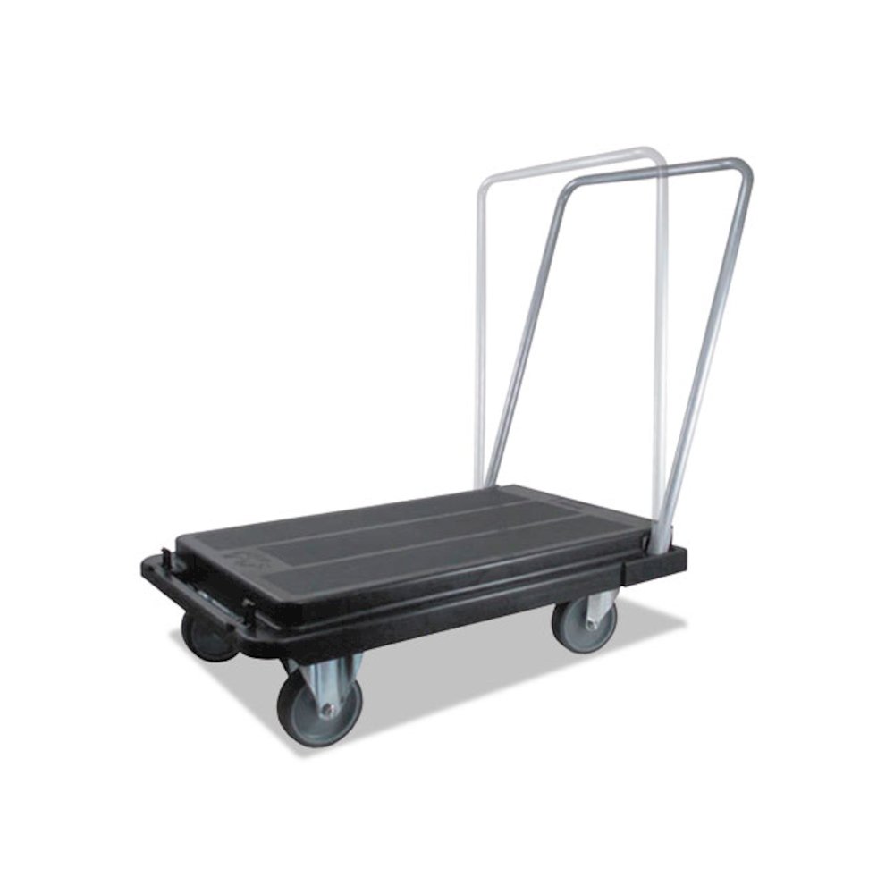 Heavy-Duty Platform Cart, 300 lb Capacity, 21 x 32.5 x 37.5, Black. Picture 5
