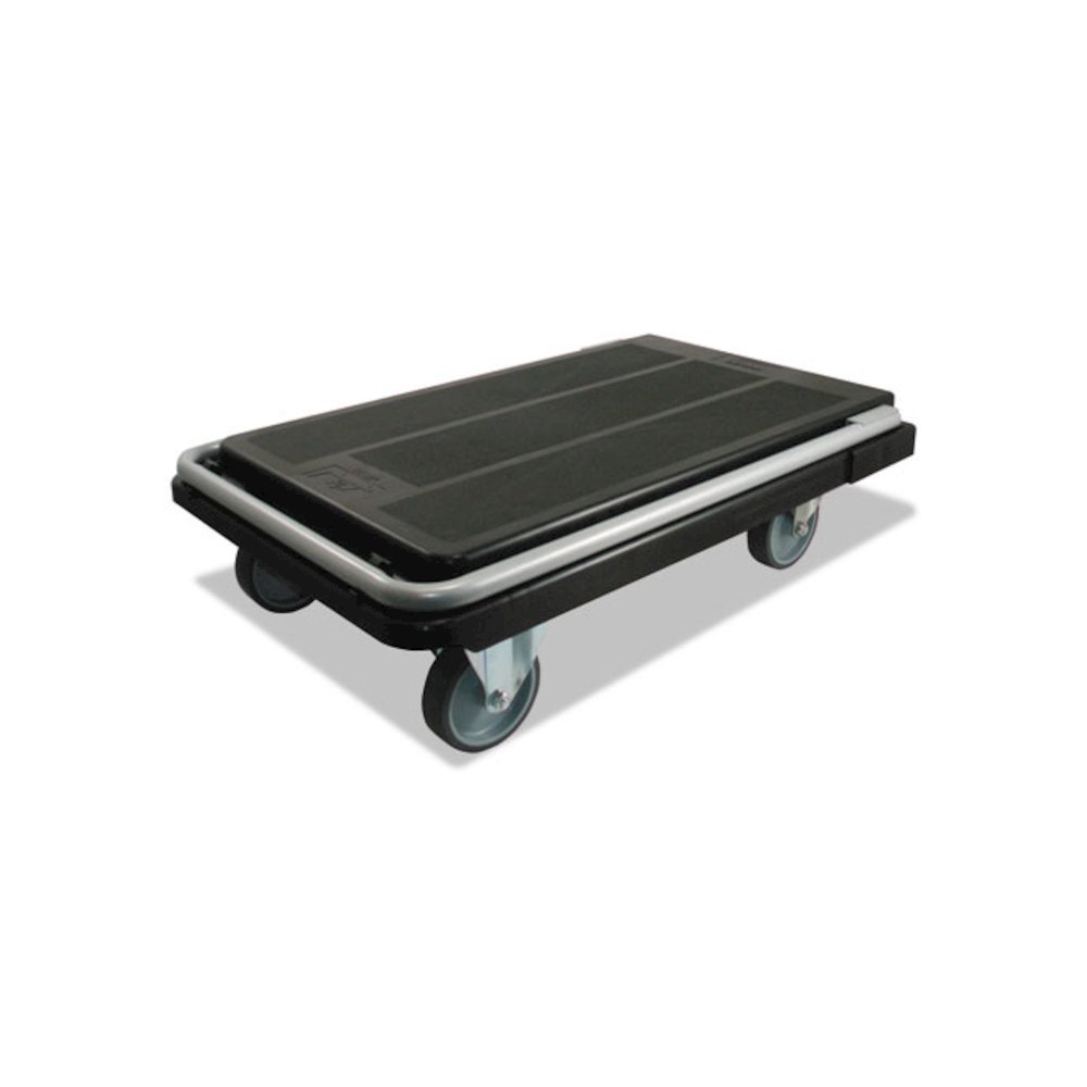 Heavy-Duty Platform Cart, 300 lb Capacity, 21 x 32.5 x 37.5, Black. Picture 6