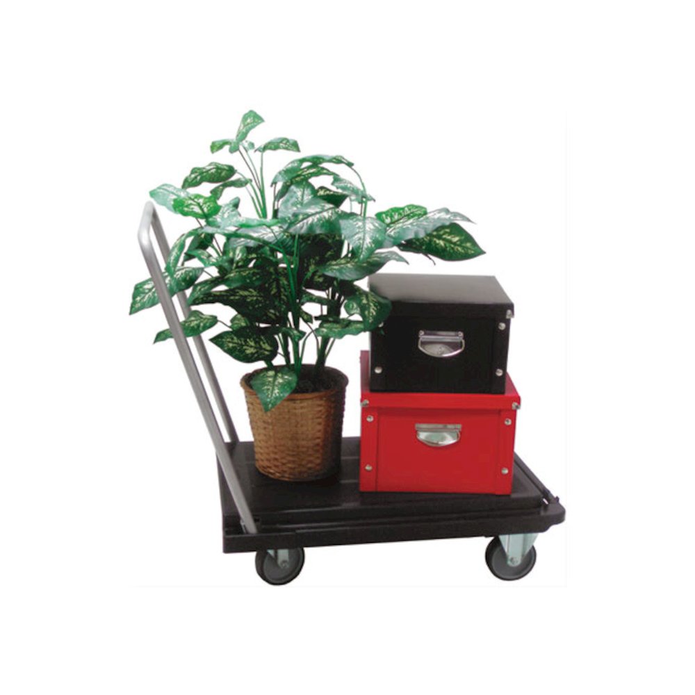 Heavy-Duty Platform Cart, 300 lb Capacity, 21 x 32.5 x 37.5, Black. Picture 10