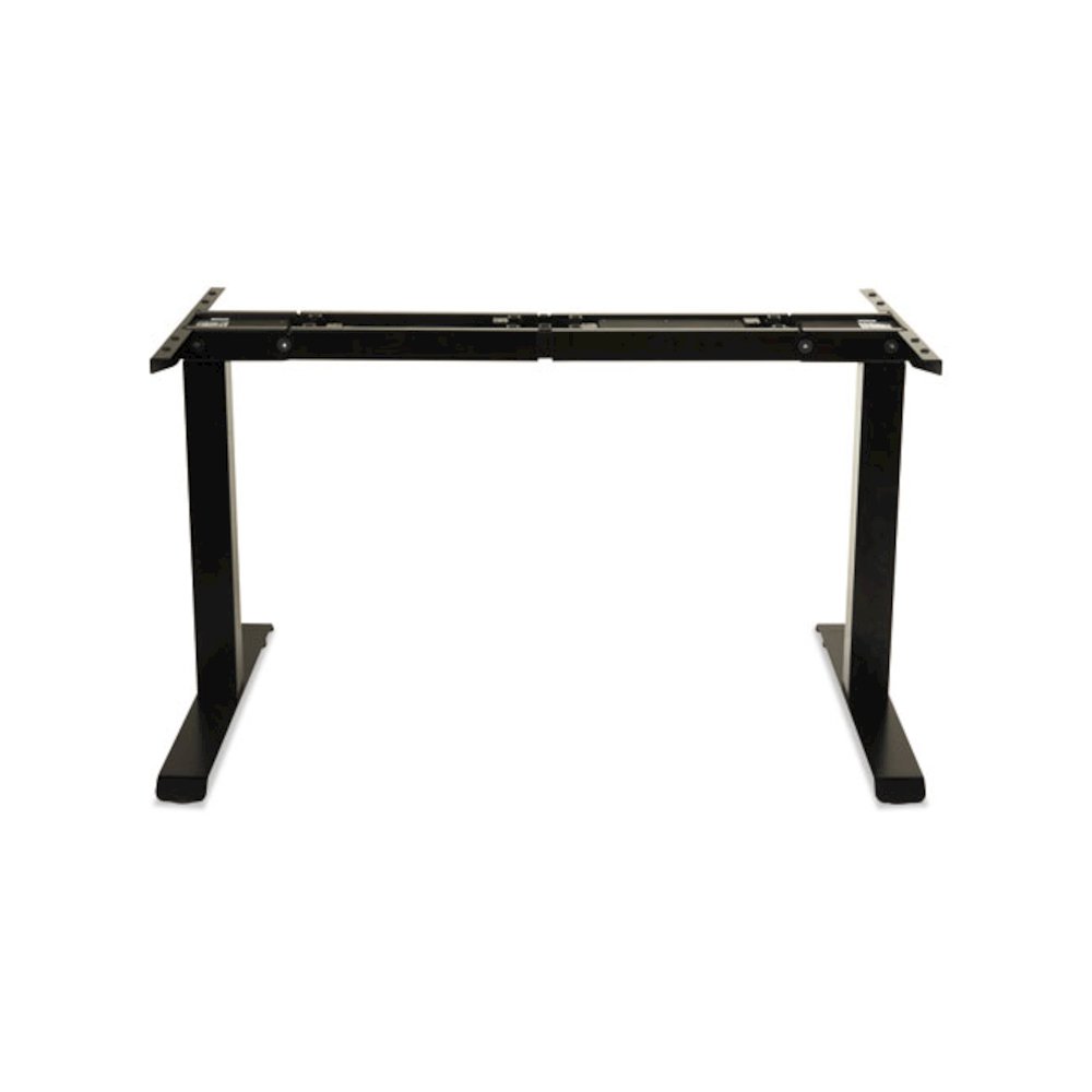 Alera AdaptivErgo Sit-Stand Two-Stage Electric Height-Adjustable Table Base, 48.06" x 24.35" x 27.5" to 47.2", Black. Picture 3