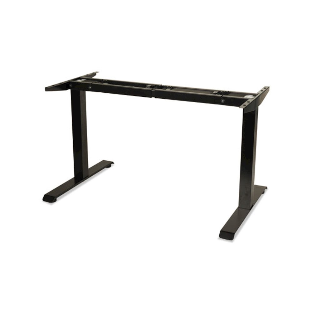 Alera AdaptivErgo Sit-Stand Two-Stage Electric Height-Adjustable Table Base, 48.06" x 24.35" x 27.5" to 47.2", Black. Picture 4