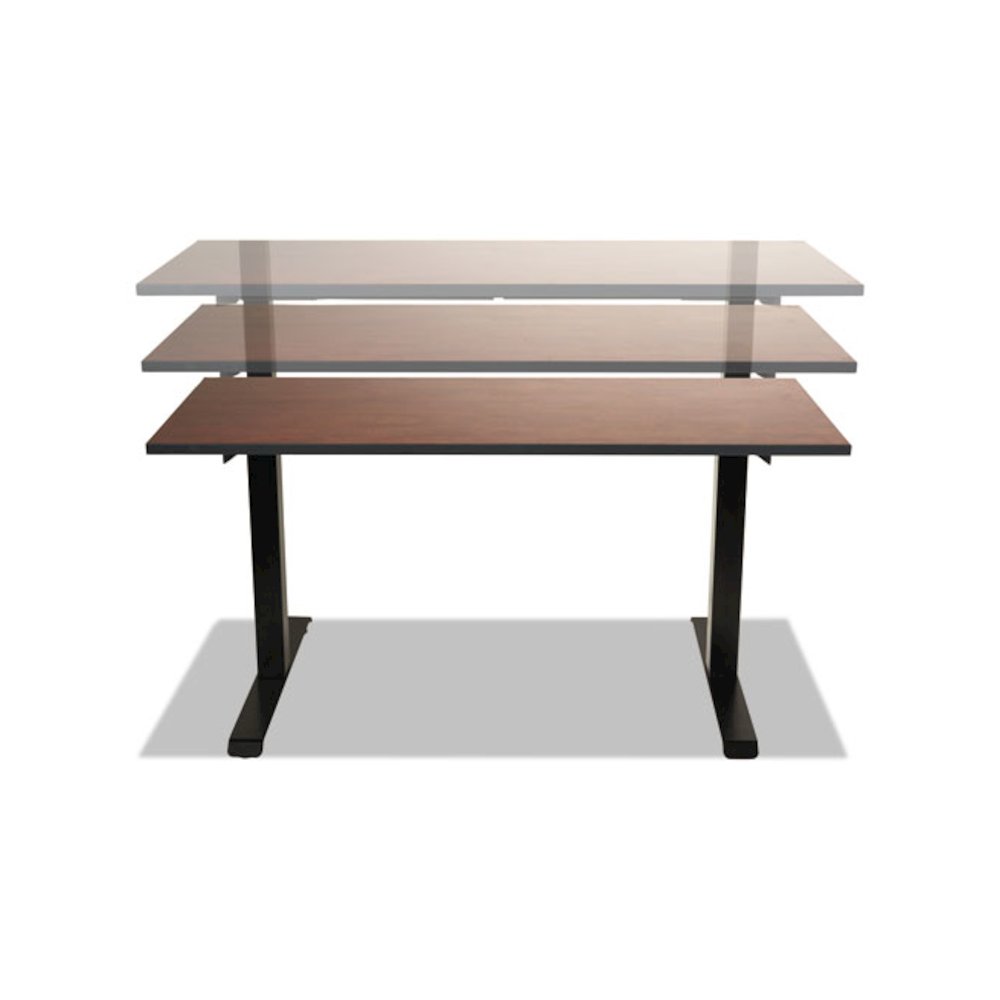 Alera AdaptivErgo Sit-Stand Two-Stage Electric Height-Adjustable Table Base, 48.06" x 24.35" x 27.5" to 47.2", Black. Picture 5