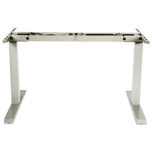 Alera AdaptivErgo Sit-Stand Two-Stage Electric Height-Adjustable Table Base, 48.06" x 24.35" x 27.5" to 47.2", Gray. Picture 3