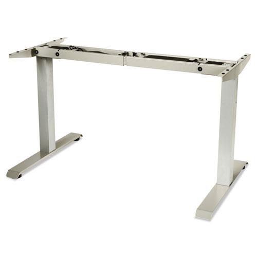 Alera AdaptivErgo Sit-Stand Two-Stage Electric Height-Adjustable Table Base, 48.06" x 24.35" x 27.5" to 47.2", Gray. Picture 4