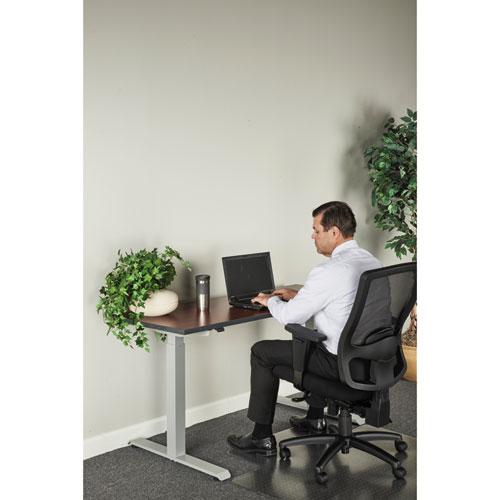 Alera AdaptivErgo Sit-Stand Two-Stage Electric Height-Adjustable Table Base, 48.06" x 24.35" x 27.5" to 47.2", Gray. Picture 6