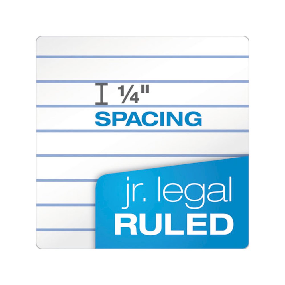 "The Legal Pad" Plus Ruled Perforated Pads with 40 pt. Back, Narrow Rule, 50 White 5 x 8 Sheets, Dozen. Picture 4