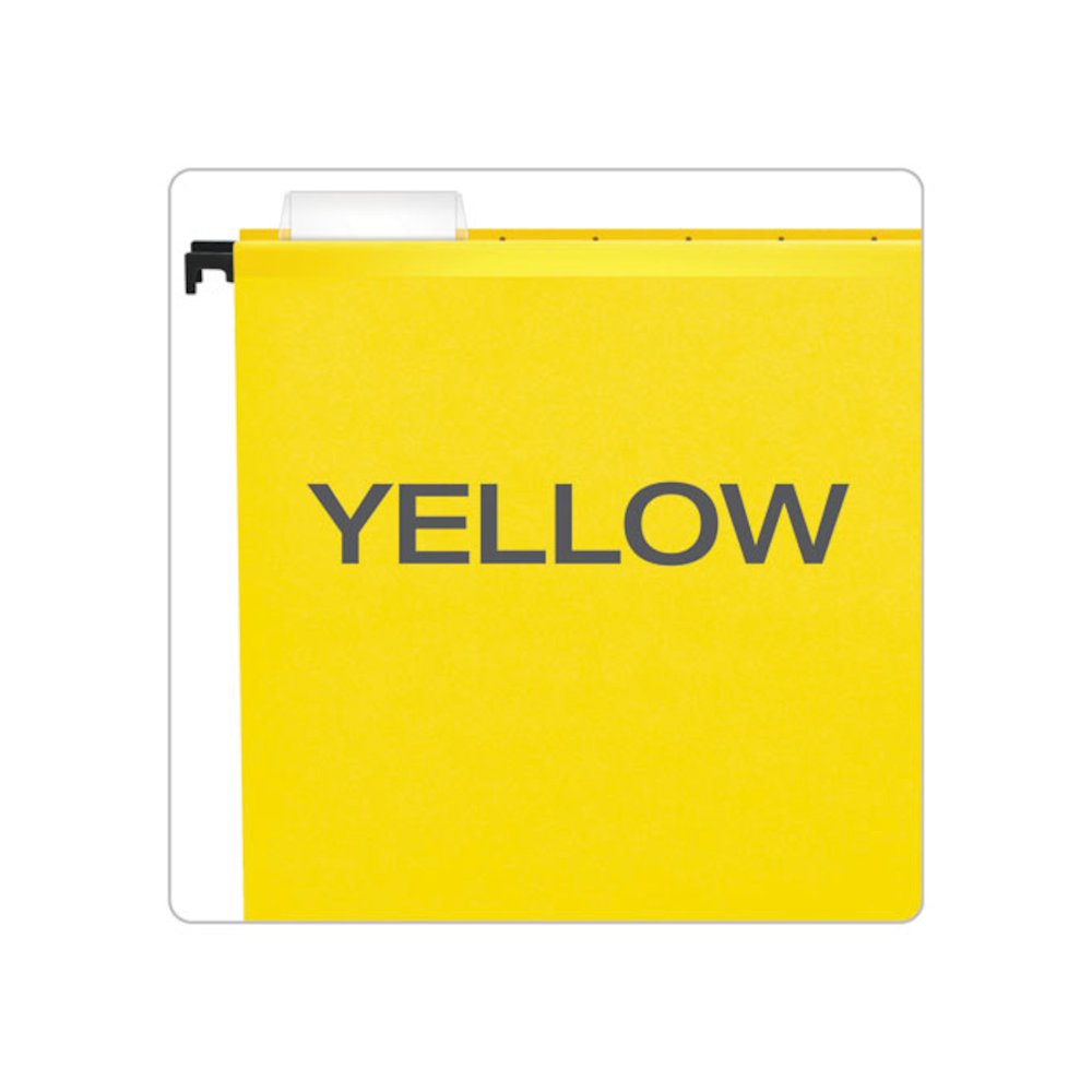 SureHook Hanging Folders, Legal Size, 1/5-Cut Tabs, Yellow, 20/Box. Picture 5