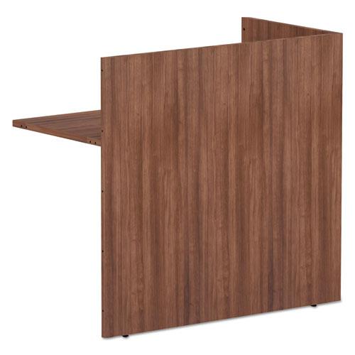 Alera Valencia Series Reversible Reception Return, 44.13w x 23.63d x 41.5h, Modern Walnut. Picture 3