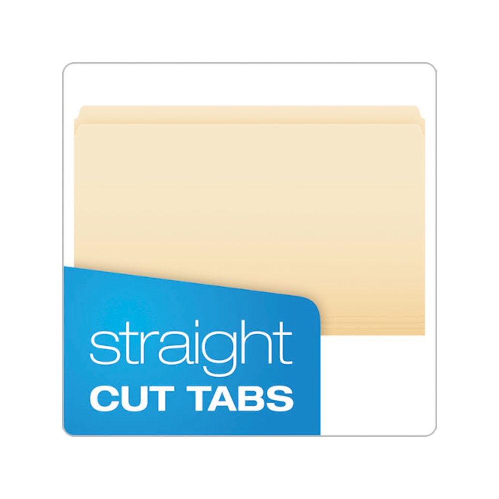 Manila File Folders, Straight Tab, Legal Size, 0.75" Expansion, Manila, 100/Box. Picture 2