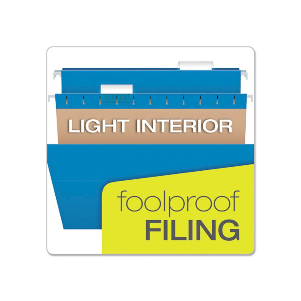 Colored Hanging Folders, Legal Size, 1/5-Cut Tabs, Assorted Colors, 25/Box. Picture 7