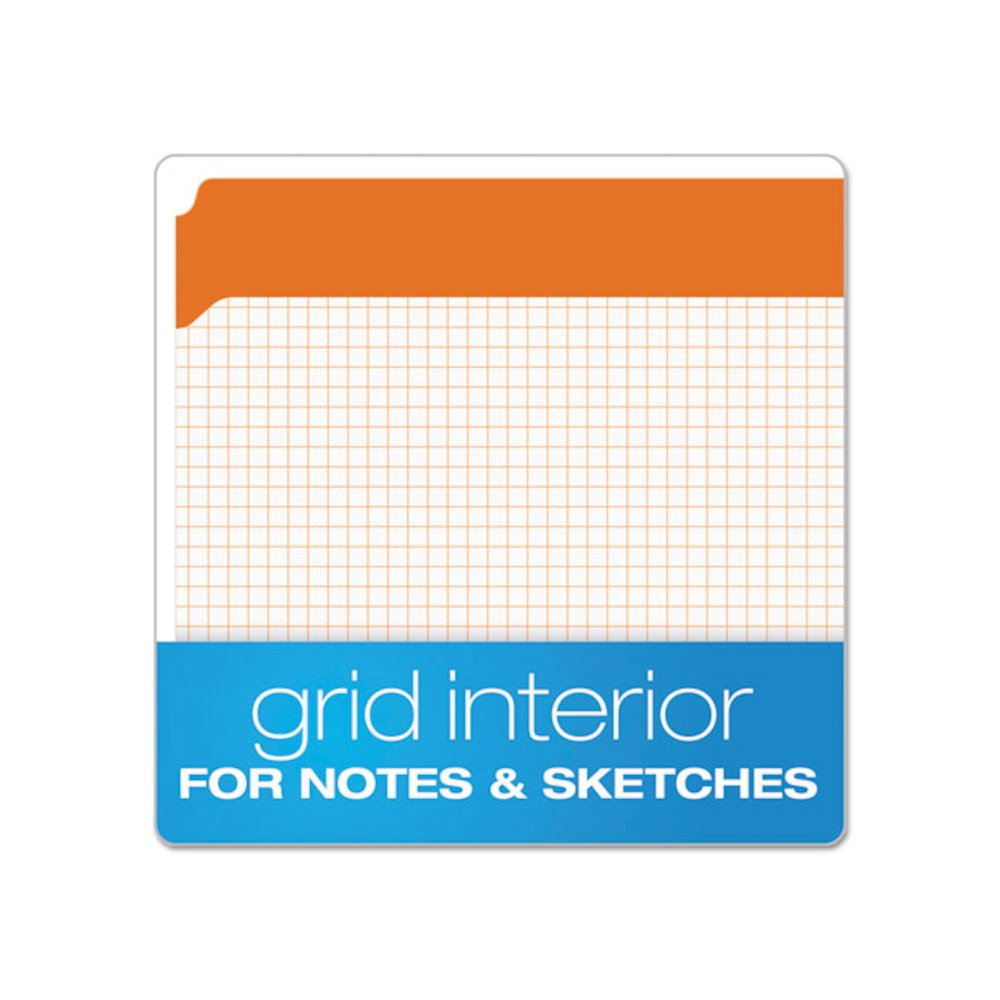 Double-Ply Reinforced Top Tab Colored File Folders, Straight Tabs, Letter Size, 0.75" Expansion, Orange, 100/Box. Picture 2