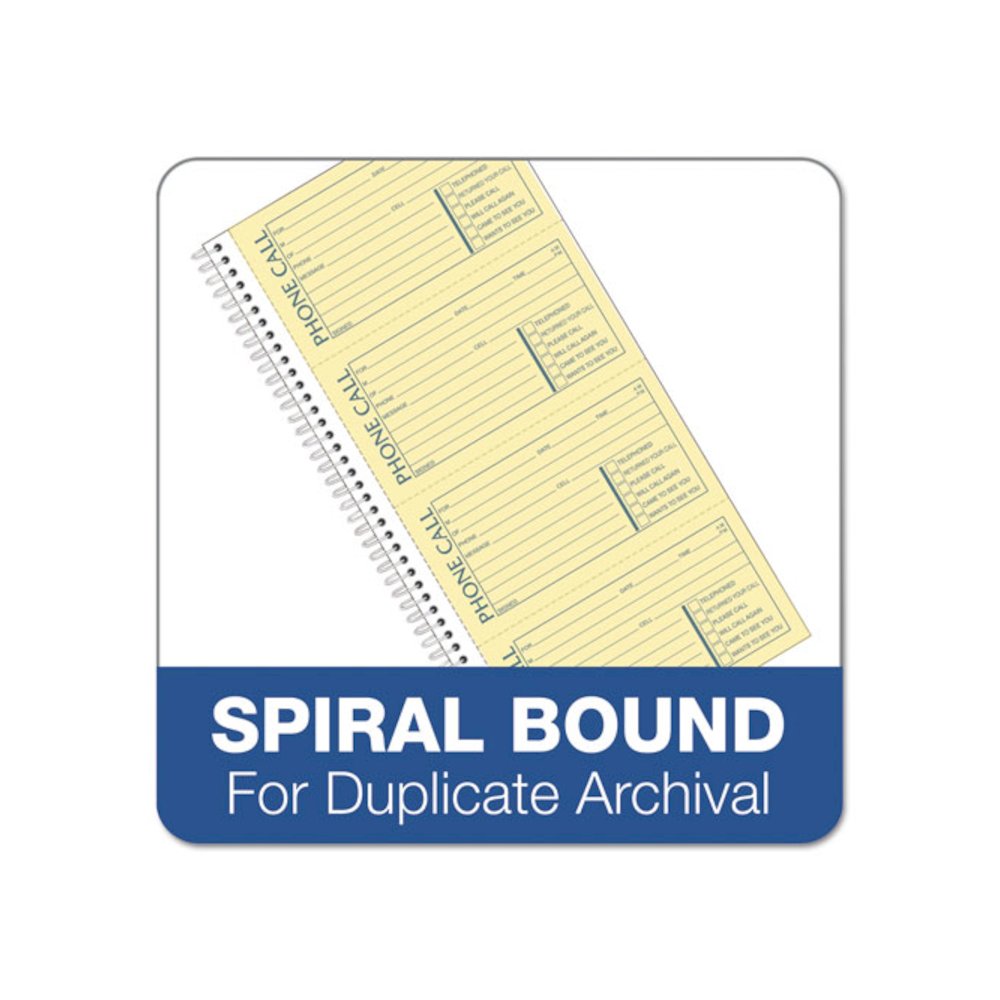 Second Nature Phone Call Book, Two-Part Carbonless, 5 x 2.75, 4 Forms/Sheet, 400 Forms Total. Picture 4