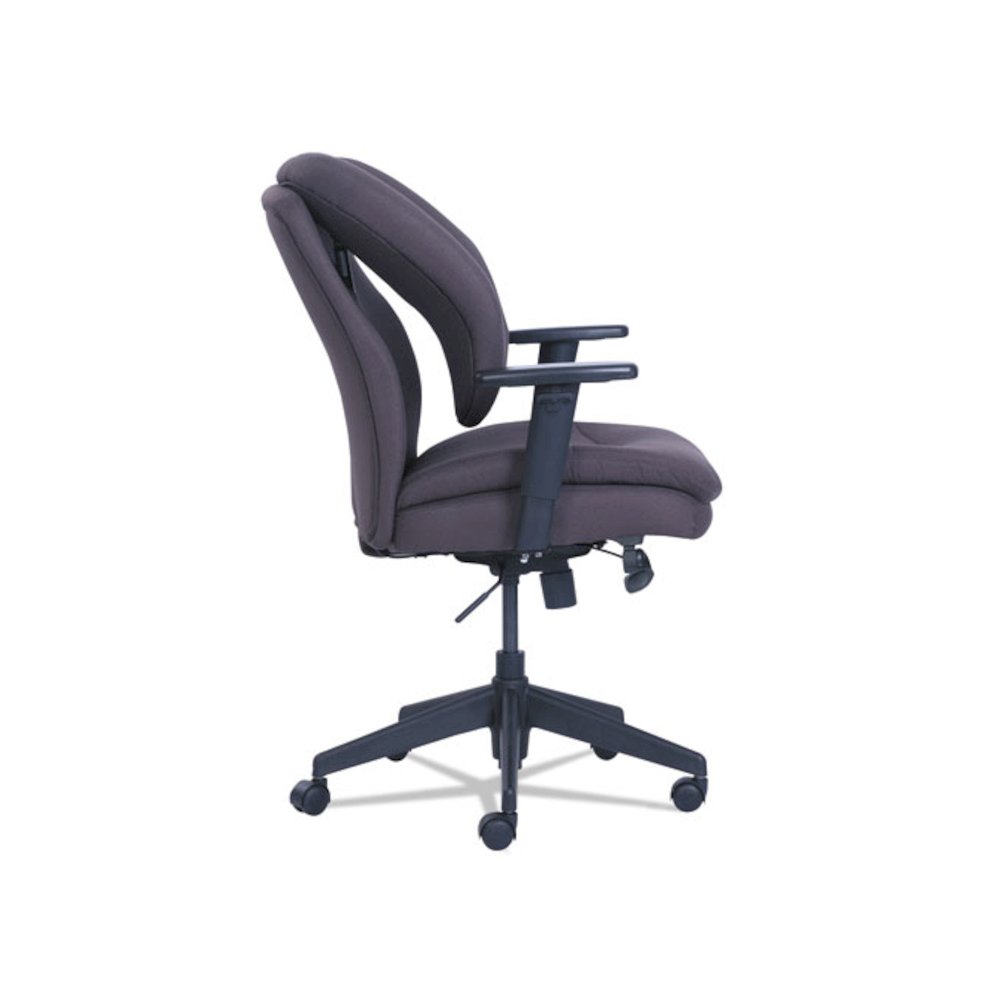 Cosset Ergonomic Task Chair, Supports Up to 275 lb, 19.5" to 22.5" Seat Height, Gray Seat/Back, Black Base. Picture 3