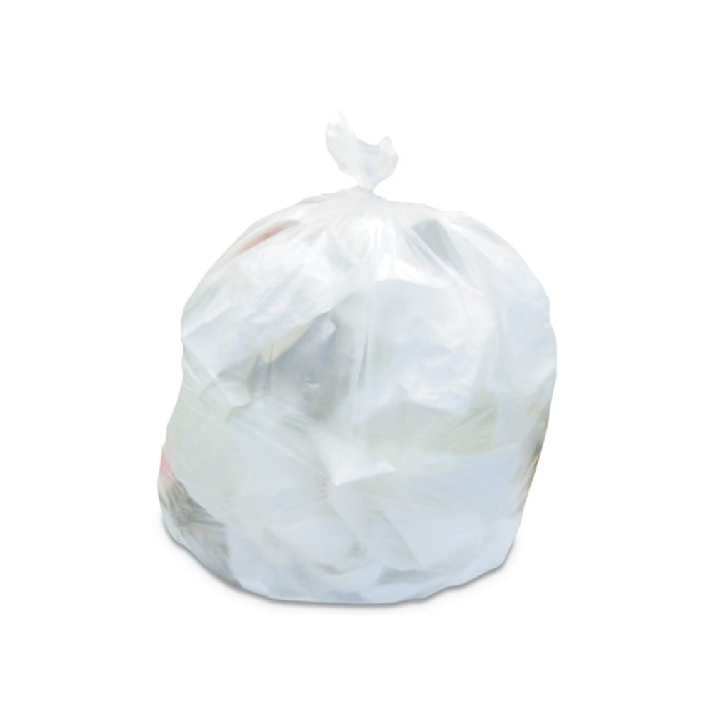 Linear Low-Density Can Liners, 60 gal, 2 mil, 38" x 58", Clear, 100/Carton. Picture 1