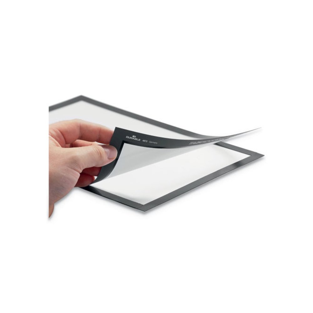 DURAFRAME Sign Holder, 8.5 x 11, Red Frame, 2/Pack. Picture 8