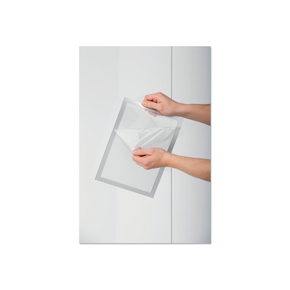 DURAFRAME Sign Holder, 8.5 x 11, Silver Frame, 2/Pack. Picture 3