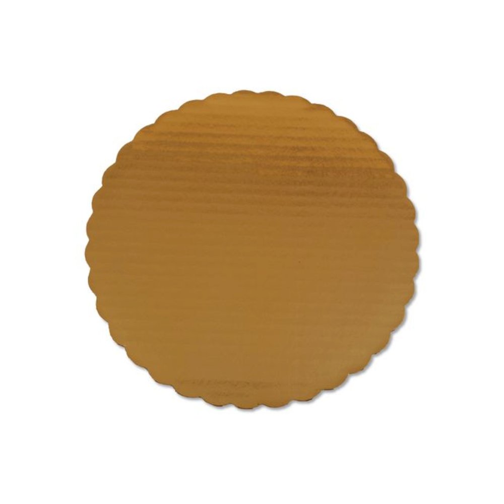 Gold Cake Circles, Single Wall Construction, 10" Diameter, Gold, Paper, 200/Carton. Picture 1
