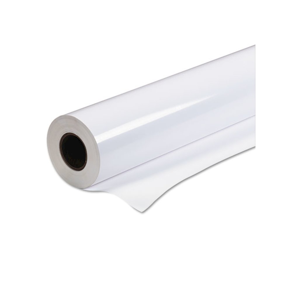 Premium Semigloss Photo Paper Roll, 7 mil, 24" x 100 ft, Semi-Gloss White. Picture 1