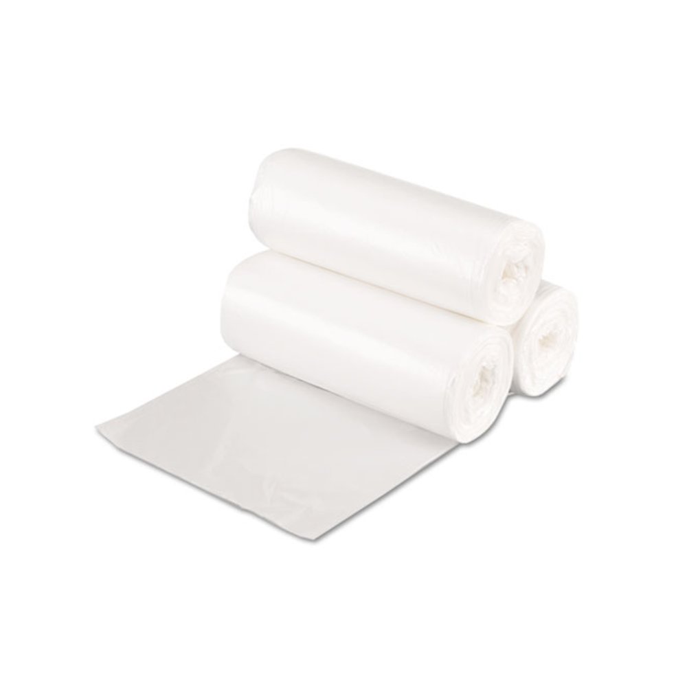 High-Density Can Liners, 16 gal, 7 mic, 24" x 31", Natural, Perforated Roll, 50 Bags/Roll, 20 Rolls/Carton. Picture 1