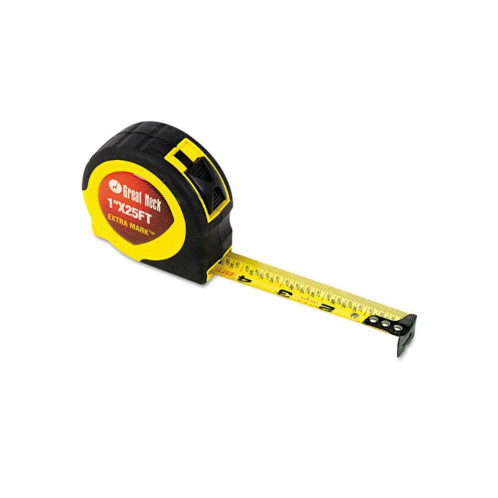 ExtraMark Power Tape, 1" x 25 ft, Steel, Orange/Black. Picture 1