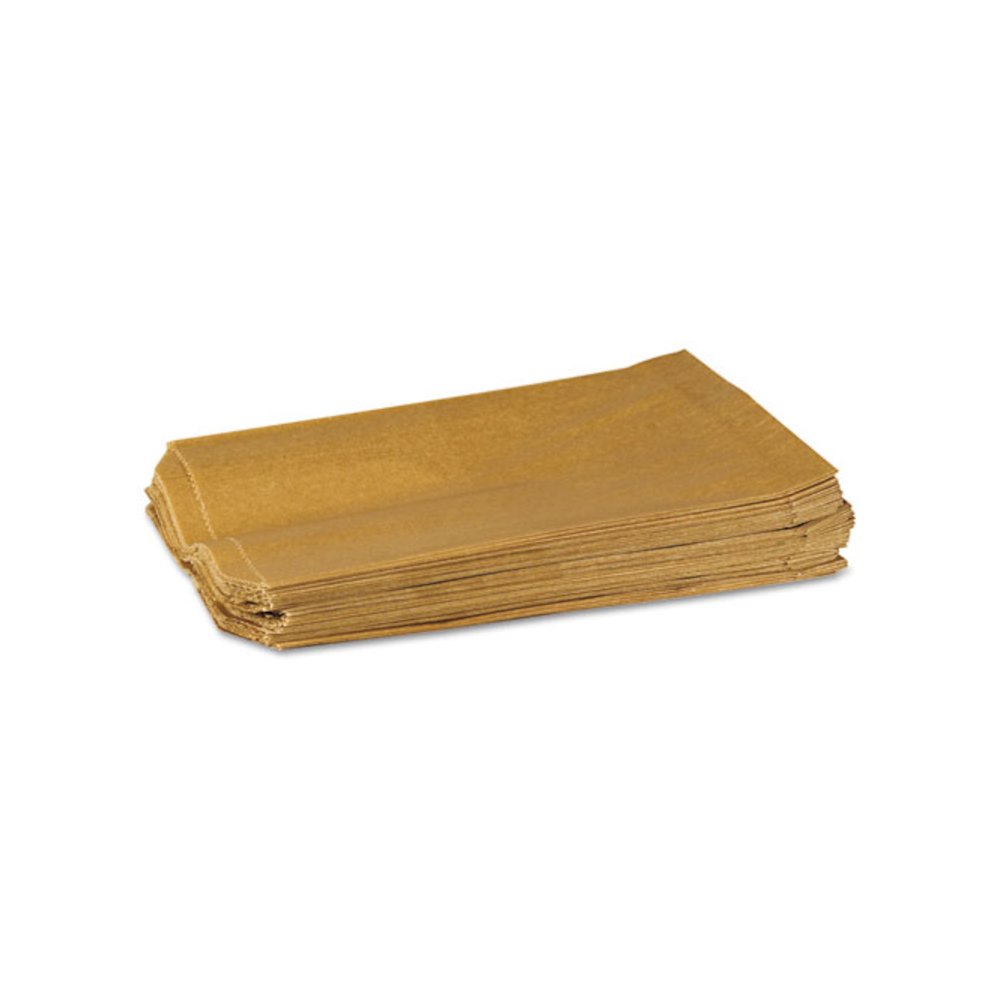Napkin Receptacle Liners, 7.5" x 3" x 10.5", Brown, 500/Carton. Picture 2