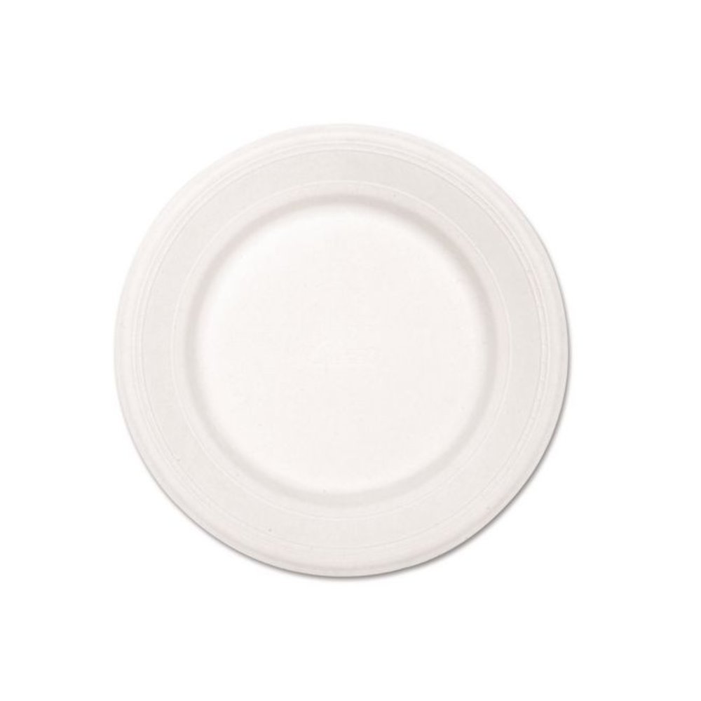 Paper Dinnerware, Plate, 10.5" dia, White, 500/Carton. Picture 2