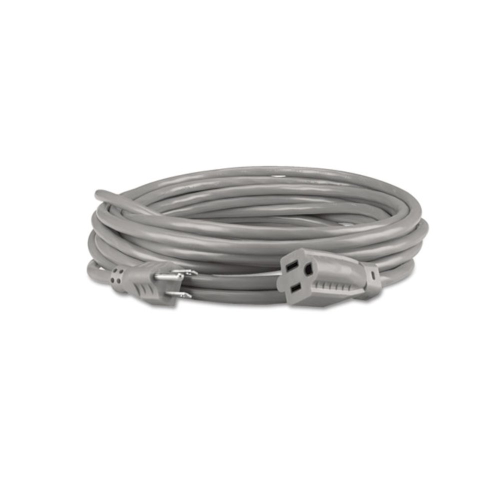 Indoor Heavy-Duty Extension Cord, 15 ft, 13 A, Gray. Picture 2