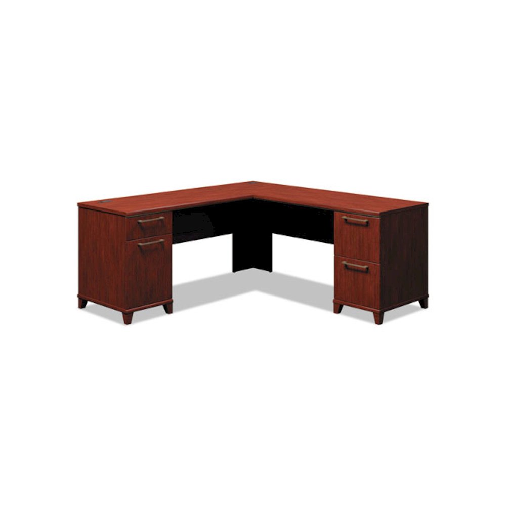 Enterprise Collection L-Desk Surface, 70.13" x 70.13" x 29.75", Harvest Cherry, (Box 2 of 2). Picture 2