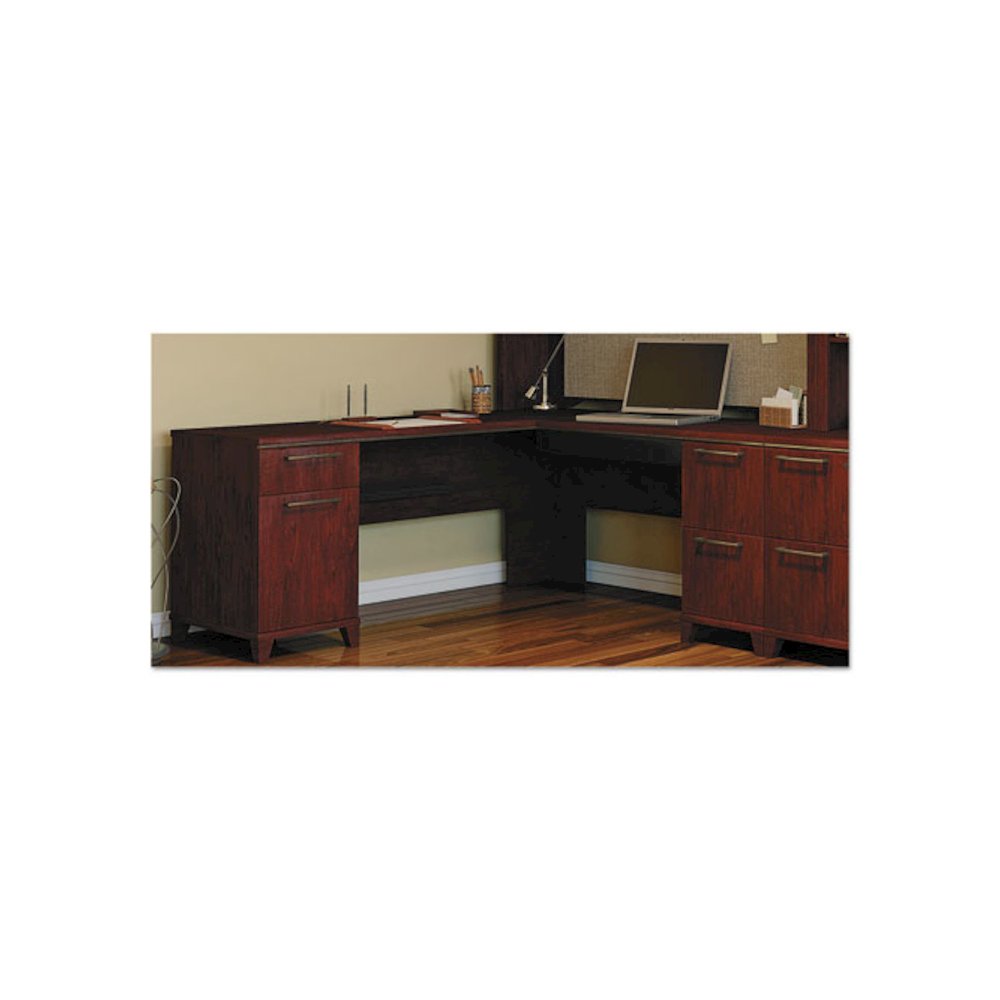 Enterprise Collection L-Desk Surface, 70.13" x 70.13" x 29.75", Harvest Cherry, (Box 2 of 2). Picture 3