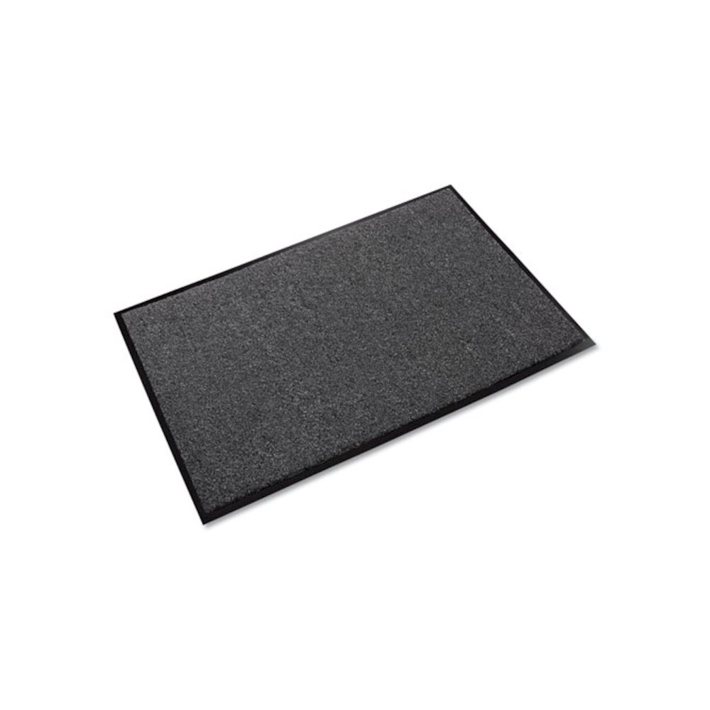 Rely-On Olefin Indoor Wiper Mat, Rectangular, Charcoal Gray Cut Pile Surface, 48" x 72". Picture 1