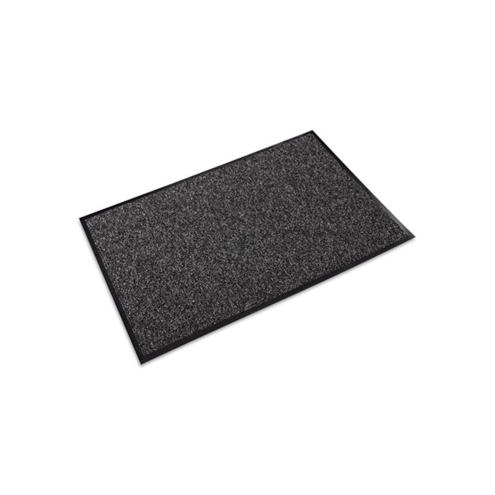 Fore-Runner Outdoor Scraper Mat, Gray Loop-Twist Ribbed Polypropylene Surface, 36" x 60". Picture 1