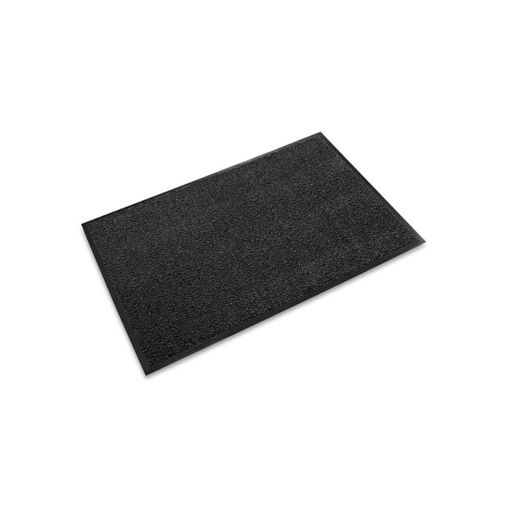 Dust-Star Microfiber Wiper Mat, Rectangular, Charcoal Gray Carpeted Surface, 36" x 10 ft. Picture 1