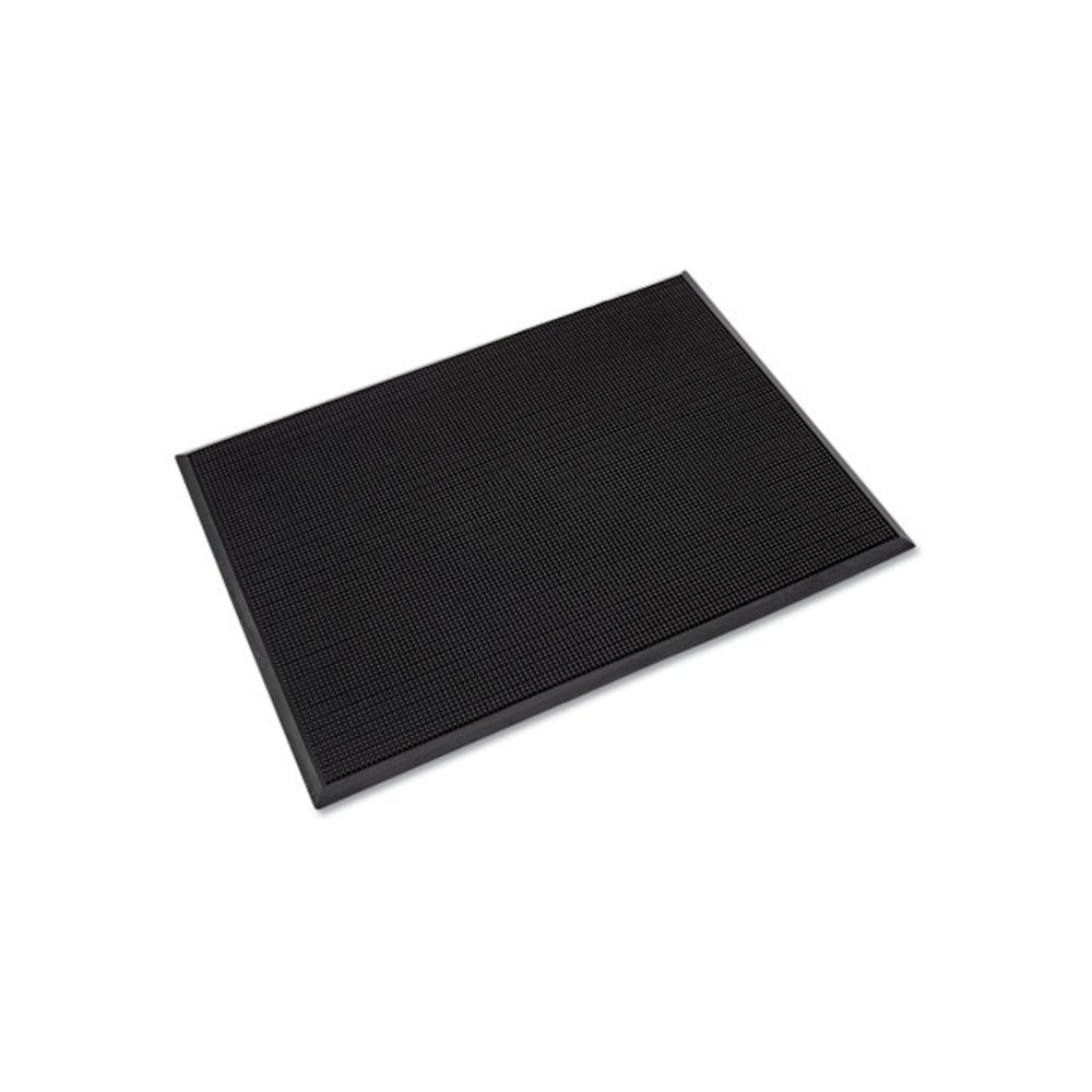 Mat-A-Dor Entrance Scraper Mat, Black Fingertip Textured Rubber Surface, 24" x 32". Picture 1